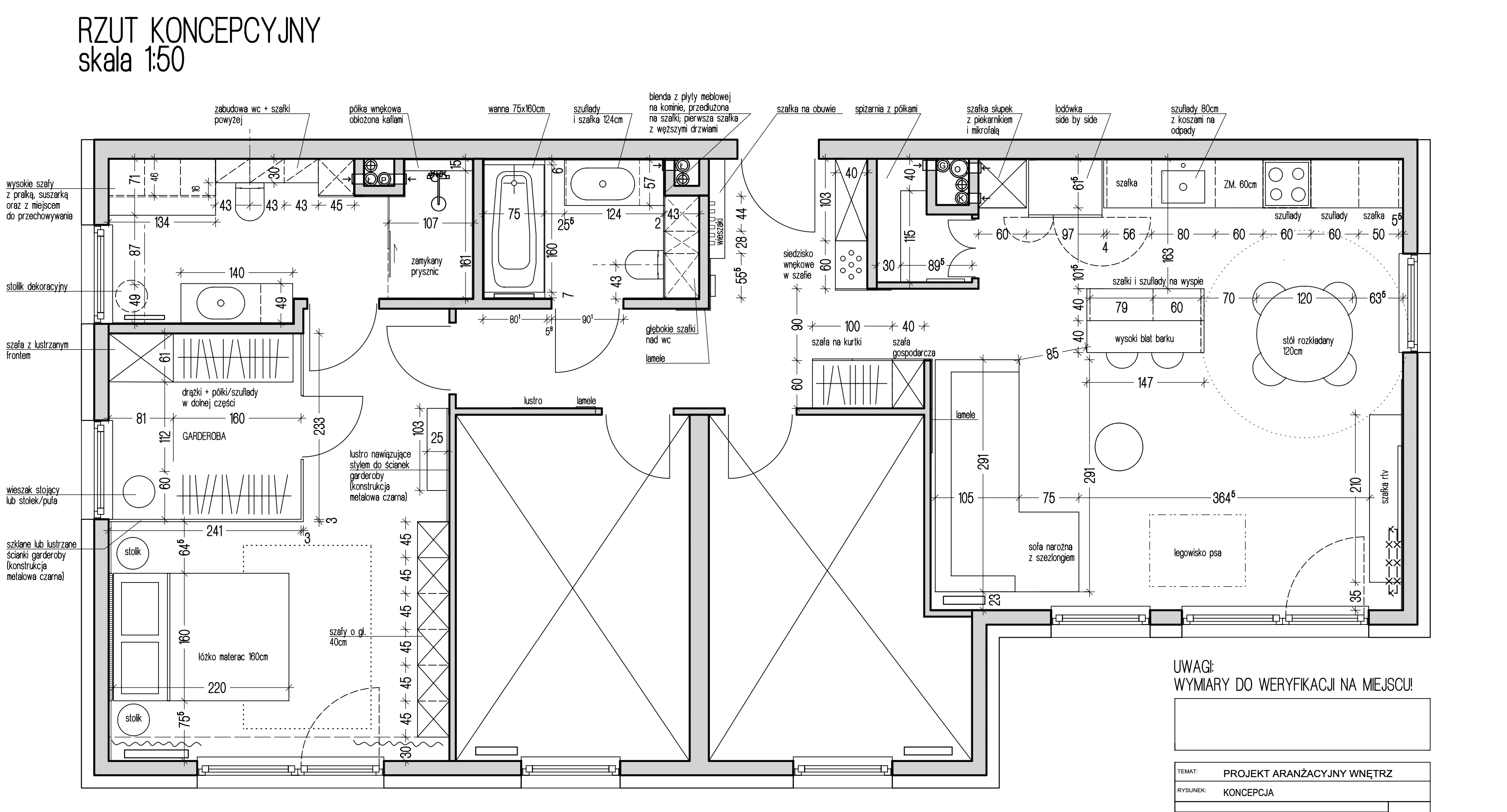 Rzut mieszkania 110 m²